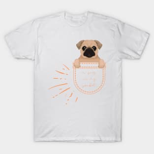 A Pug in My Pocket Cute Dog Lovers and Pug Owners Gift T-Shirt